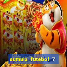 sumula futebol 7 society excel